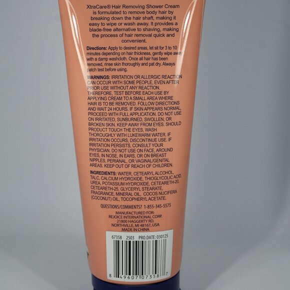 Extra Personal Care Shower Cream Body Hair Remover Sensitive Skin Natural Coco - Picture 4 of 4